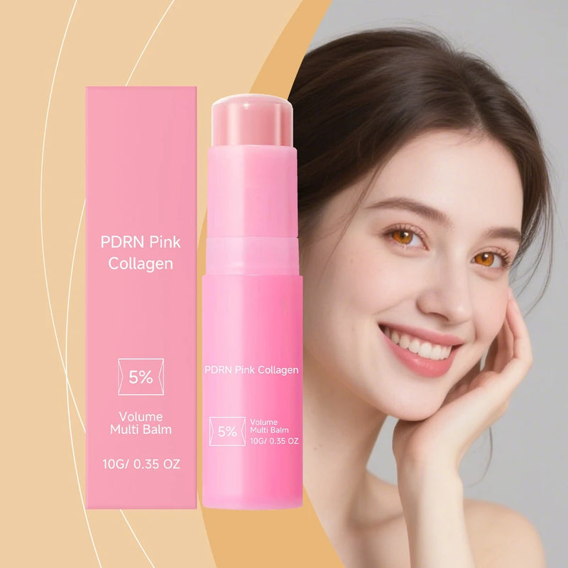Pink collagen lip balm